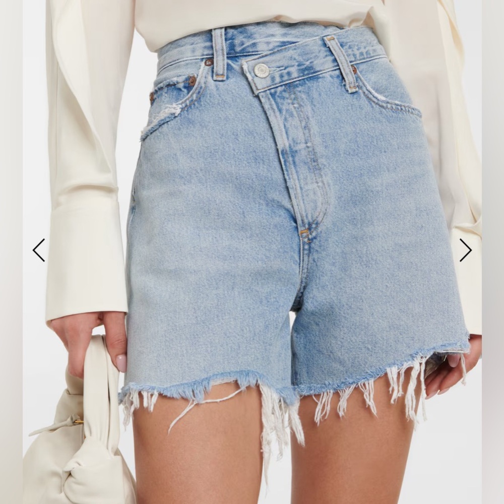 Agolde Criss Light Blue Jean Shorts Size 30